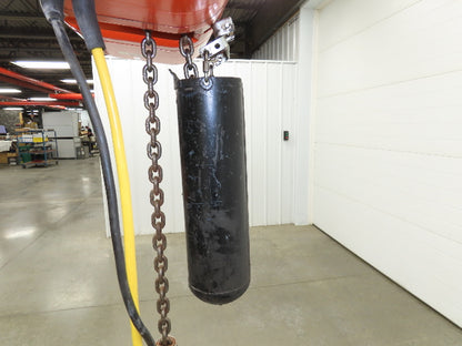 CM Lodestar Model L 1 Ton 2000lb Electric Chain Hoist 20' Lift 16 FPM 3PH 480V