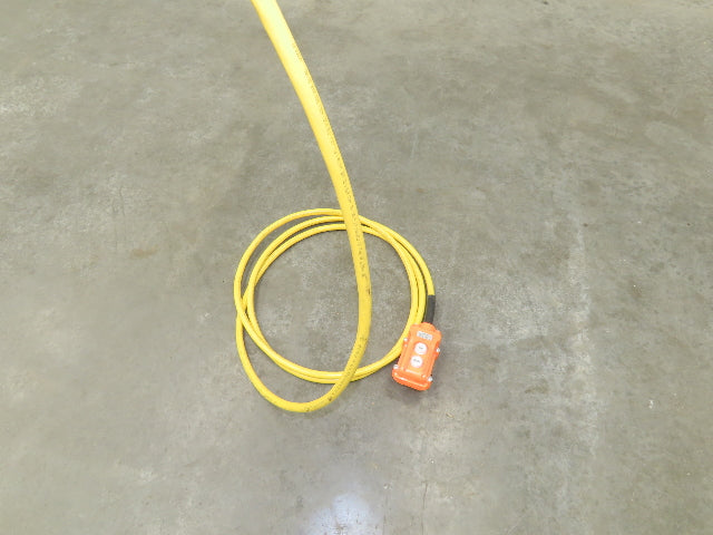 CM Lodestar Model L 1 Ton 2000lb Electric Chain Hoist 20' Lift 16 FPM 3PH 480V