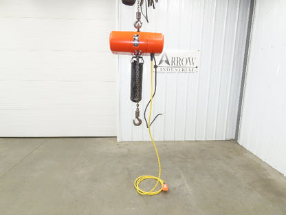 CM Lodestar Model L 1 Ton 2000lb Electric Chain Hoist 20' Lift 16 FPM 3PH 480V