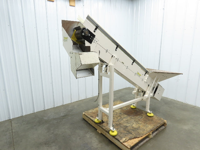 Direct Conveyors Incline Parts Conveyor 6" Steel Cleated Belt 230/460V 89"OAL