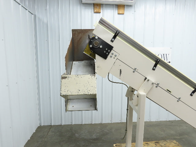 Direct Conveyors Incline Parts Conveyor 6" Steel Cleated Belt 230/460V 89"OAL
