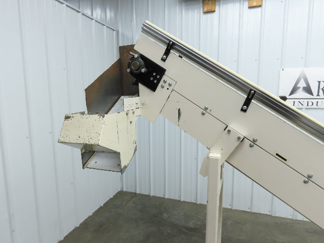 Direct Conveyors Incline Parts Conveyor 6" Steel Cleated Belt 230/460V 89"OAL