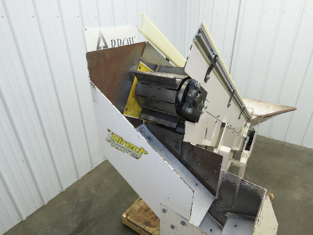 Direct Conveyors Incline Parts Conveyor 6" Steel Cleated Belt 230/460V 89"OAL