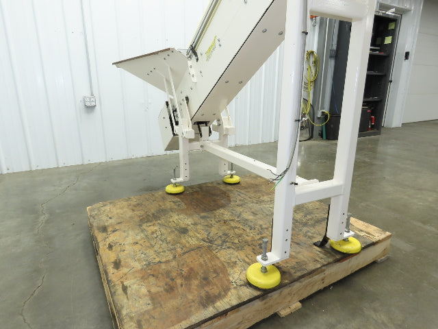 Direct Conveyors Incline Parts Conveyor 6" Steel Cleated Belt 230/460V 89"OAL