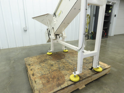 Direct Conveyors Incline Parts Conveyor 6" Steel Cleated Belt 230/460V 89"OAL