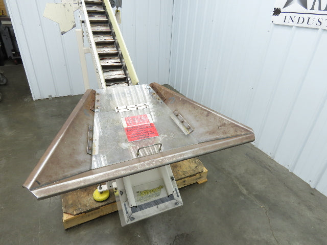 Direct Conveyors Incline Parts Conveyor 6" Steel Cleated Belt 230/460V 89"OAL