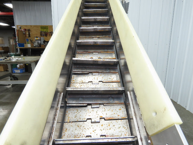 Direct Conveyors Incline Parts Conveyor 6" Steel Cleated Belt 230/460V 89"OAL