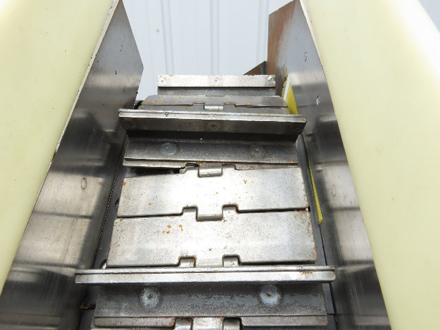 Direct Conveyors Incline Parts Conveyor 6" Steel Cleated Belt 230/460V 89"OAL