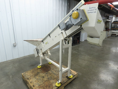 Direct Conveyors Incline Parts Conveyor 6" Steel Cleated Belt 230/460V 89"OAL