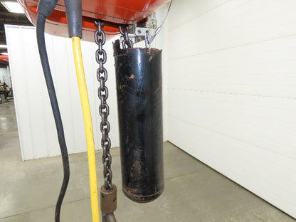 CM Lodestar Model L 1 Ton 2000lb Electric Chain Hoist 20' Lift 16 FPM 480V 3PH