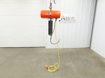 CM Lodestar Model L 1 Ton 2000lb Electric Chain Hoist 20' Lift 16 FPM 480V 3PH