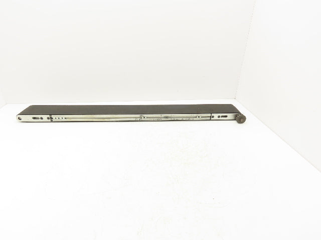 Flat Belt Conveyor 4" Wide x 38.5"Length Aluminum Frame Modular T-Slot *No Drive