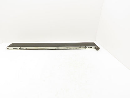 Flat Belt Conveyor 4" Wide x 38.5"Length Aluminum Frame Modular T-Slot *No Drive