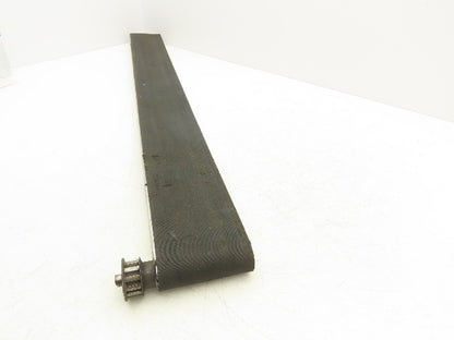 Flat Belt Conveyor 4" Wide x 38.5"Length Aluminum Frame Modular T-Slot *No Drive