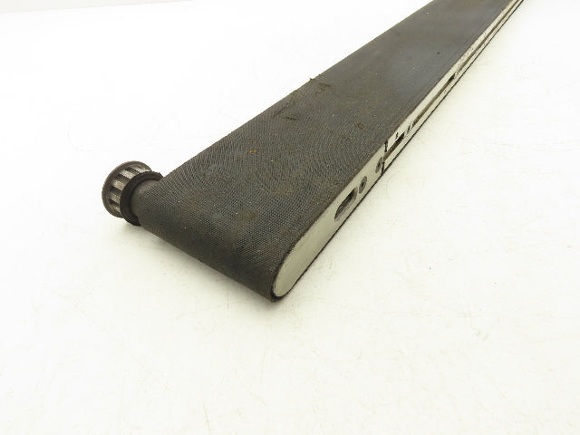 Flat Belt Conveyor 4" Wide x 38.5"Length Aluminum Frame Modular T-Slot *No Drive