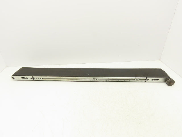Flat Belt Conveyor 4" Wide x 38.5"Length Aluminum Frame Modular T-Slot *No Drive