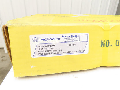 Timco Clouth DST Combifiber-2C Doctor Blade .060/.050"x 3"x 201.25" Print Press