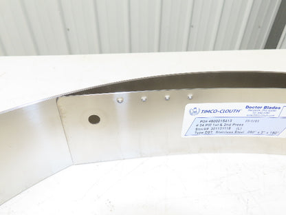 Timco Clouth DST Stainless Steel Doctor Blade .050"x 3"x 190" Print Press Coater