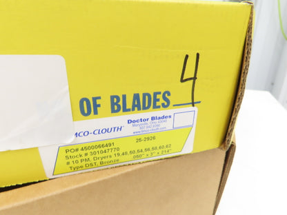 Timco-Clouth DST Bronze Doctor Blade .050"x 3"x 214"L Print Press  Box of 4