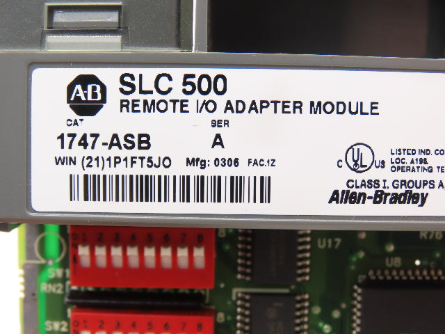 Allen-Bradley 1747-ASB SLC 500 Remote I/O Adapter Module Ser A