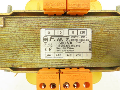 FMT Step Down Transformer 800VA 230-440V Primary 115/220V Secondary