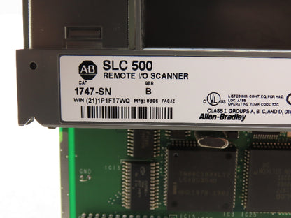 Allen Bradley 1747-SN SLC-500 Remote I/O Scanner Ser B