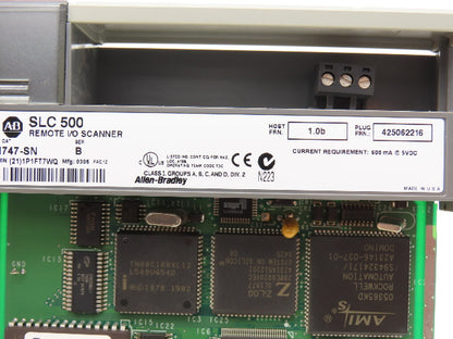 Allen Bradley 1747-SN SLC-500 Remote I/O Scanner Ser B