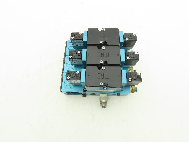 MAC 82A-EA-CKA-TM-DAAP-1DA Solenoid 3 Valve Manifold Assy 120V TM-DAAP-1DA