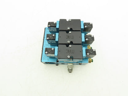 MAC 82A-EA-CKA-TM-DAAP-1DA Solenoid 3 Valve Manifold Assy 120V TM-DAAP-1DA