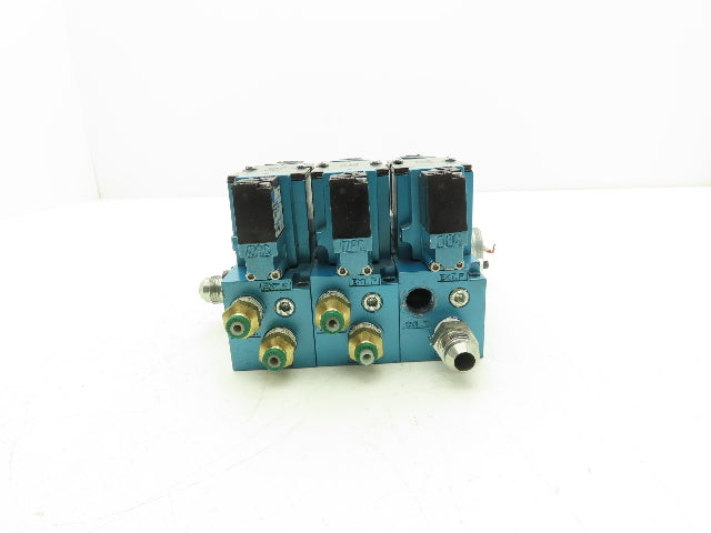 MAC 82A-EA-CKA-TM-DAAP-1DA Solenoid 3 Valve Manifold Assy 120V TM-DAAP-1DA