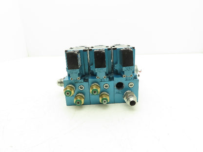 MAC 82A-EA-CKA-TM-DAAP-1DA Solenoid 3 Valve Manifold Assy 120V TM-DAAP-1DA