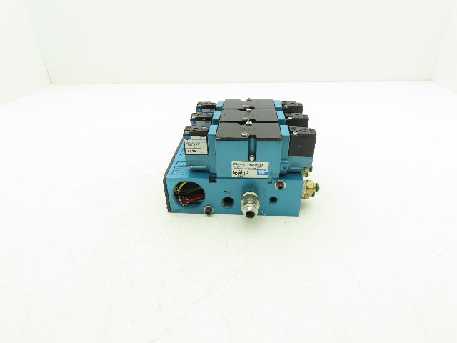 MAC 82A-EA-CKA-TM-DAAP-1DA Solenoid 3 Valve Manifold Assy 120V TM-DAAP-1DA