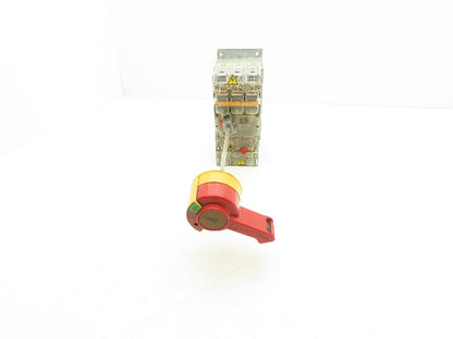 Moeller NZMH 4-25 Safety Disconnect Mechanism 500VAC 25A 3 Pole W/9" Extension
