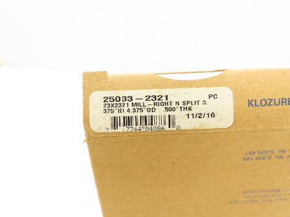 Garlock 25003-2321 Klozure Split Shaft Oil Seal 3.375" Shaft Dia 4.375" .050" W