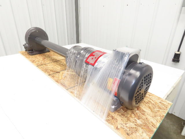 Gusher 2E-18-XLONG Vertical Immersion Coolant Pump 2Hp 230/460V 1.25"NPT