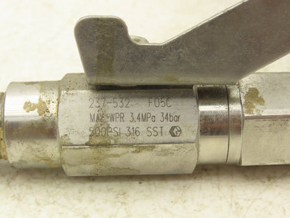 Graco 236770 Low Pressure Back Pressure Regulator 180psi 3/8"NPT SST