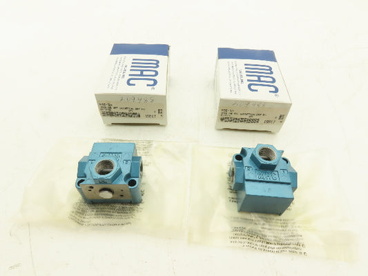 MAC 55B-14 Pneumatic Solenoid Valve 3/2 Lot of 2