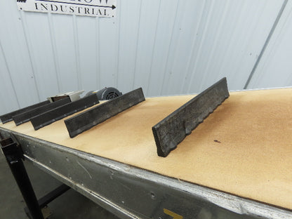 16"W x 85"L Portable Incline Conveyor 14.6"W Cleated Belt 230/460V 3PH 50FPM