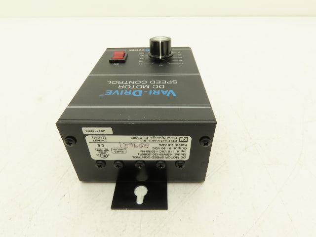 KB Electronics KBWM-120 DC Motor Variable Speed Control 115VAC Input 0-90VDC Out