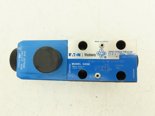 Vickers DG4V-3-2A-M-U-H7-60 Directional Valve w/4-Port D03 Hydraulic Manifold