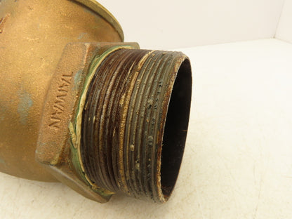 4" NPT Threaded Bronze Swing Check Valve 200WOG