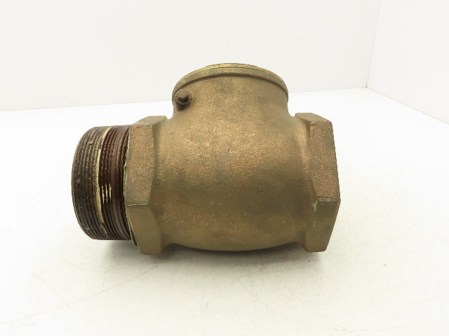 4" NPT Threaded Bronze Swing Check Valve 200WOG