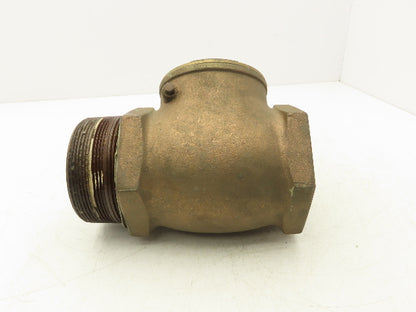 4" NPT Threaded Bronze Swing Check Valve 200WOG