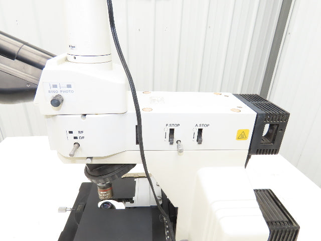 Nikon Eclipse E600 Fluorescence Microscope With GP-KR222 Inspection Camera