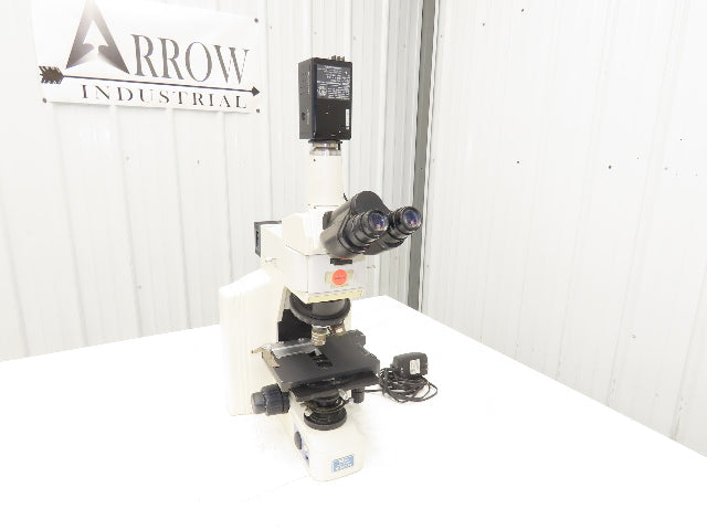 Nikon Eclipse E600 Fluorescence Microscope With GP-KR222 Inspection Camera