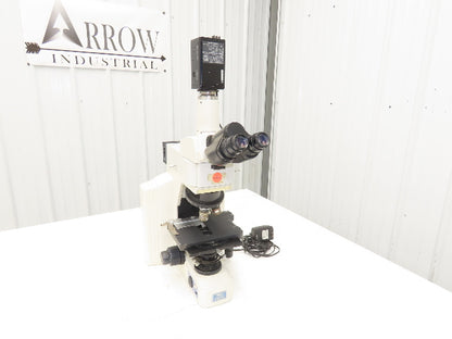 Nikon Eclipse E600 Fluorescence Microscope With GP-KR222 Inspection Camera