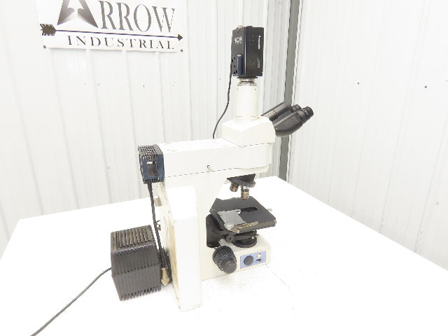 Nikon Eclipse E600 Fluorescence Microscope With GP-KR222 Inspection Camera