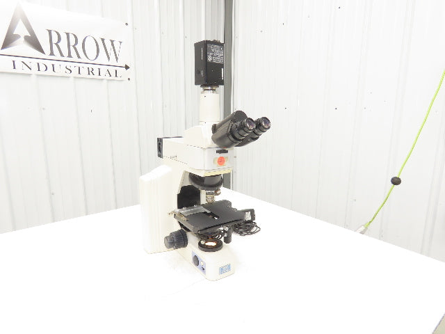 Nikon Eclipse E600 Fluorescence Microscope With GP-KR222 Inspection Camera