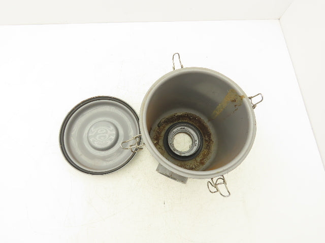 Vacuum Pump Blower Air Filter Silencer 2" FNPT Steel Housing 7.5"ID