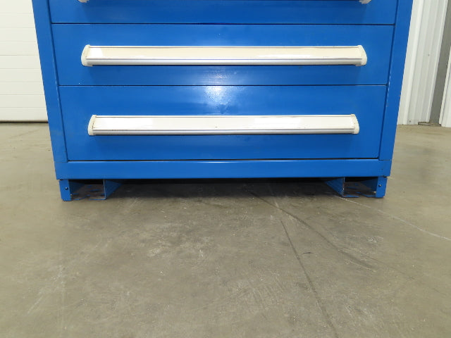Stanley Vidmar Modular Tool Cabinet Chest 12 Drawer 30x28x59 Blue Lyon, Lista